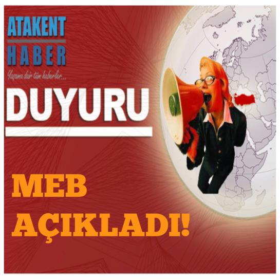 MEB Açıkladı!