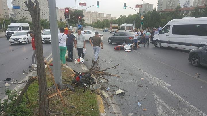 Atakent’te Yine Motosiklet Kazası