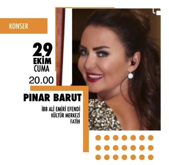 Pınar Barut 29 Ekim Konseri - İBB Ali Emiri Efendi Kültür Merkezi - Fatih