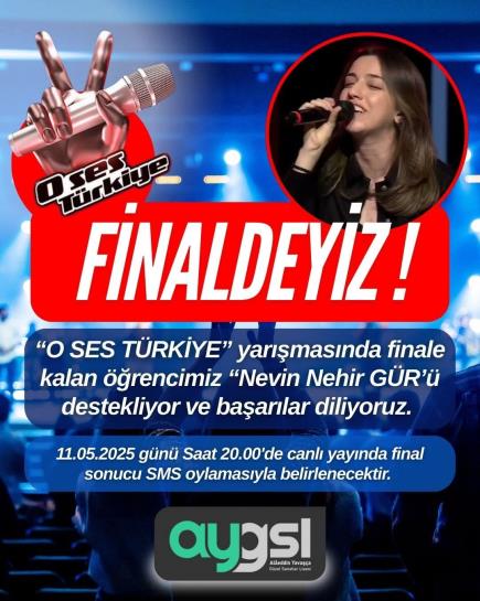 O Ses Türkiye Finalindeyiz!