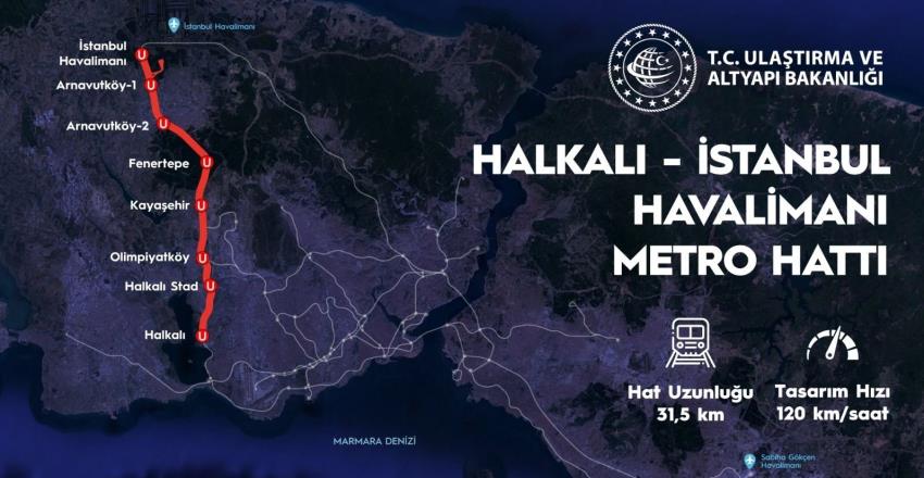 İstanbul Havalimanı Metro Hattında Son Durum