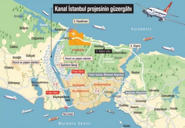 Kanal İstanbul’un Planı Tamamlandı