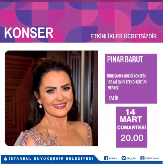Pınar Barut TSM Konseri - İBB Ali Emiri Efendi Kültür Merkezi - Fatih