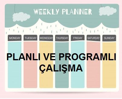 Planlı ve Programlı Çalışma